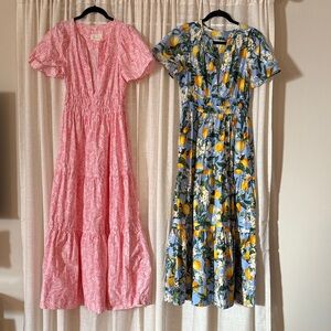 LOT OF 2 Somerset Maxi Dress  By Anthropologie